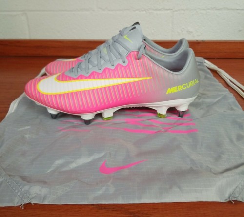 Nike Mercurial Vapor Xi SG para MUJER talla 7.5 Rosa Gris 844231-611  Botines de fútbol | eBay