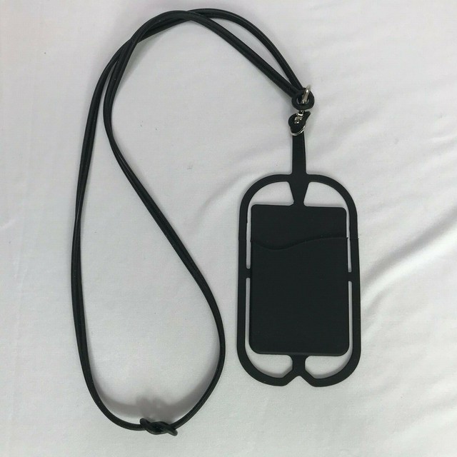 New Silicone Rubber Cell Phone Holster Holder Lanyard, Thin, HandsFree