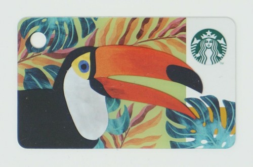 Starbucks Gift Card Mini Tukan 2017 NEW 6151 Bird Monstera Mermaid 