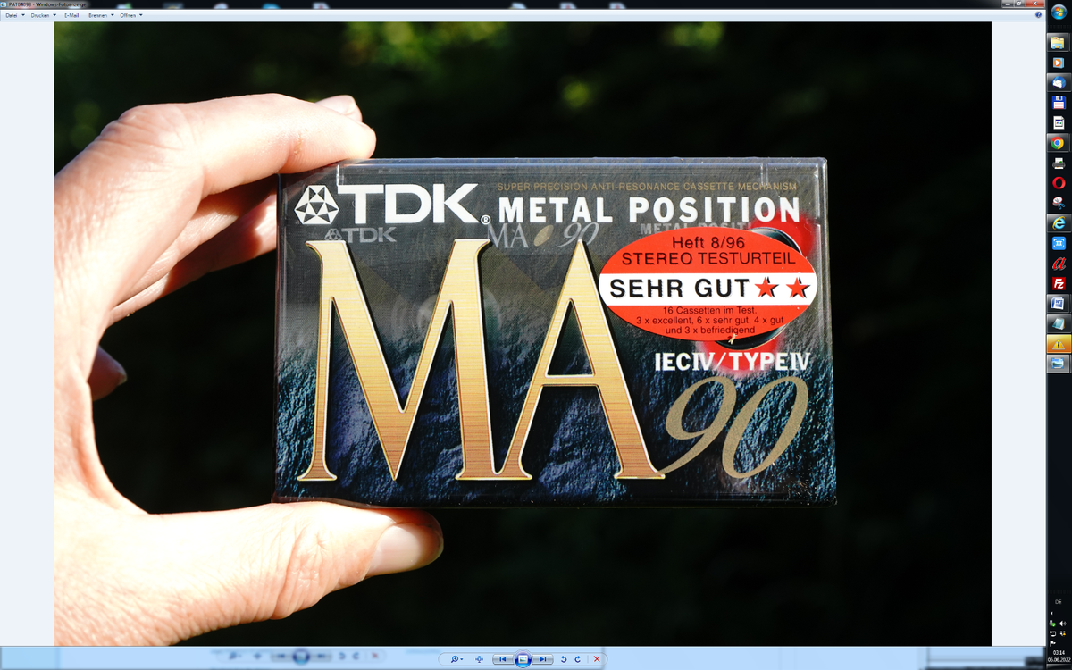 One TDK MA90 Cassette Tape - sealed. VIP international service