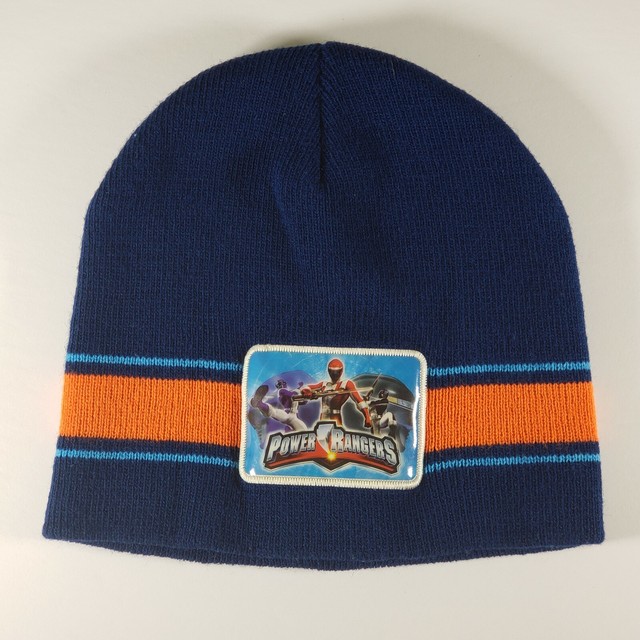 Power Rangers Youth Boys Beanie Knit Hat Cap Graphic Navy/ Blue 100