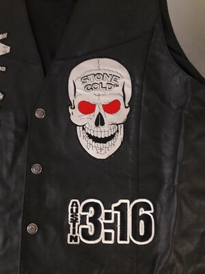 VINTAGE ORIGINAL AUTHENTIC WWF STONE COLD STEVE AUSTIN 316 VEST