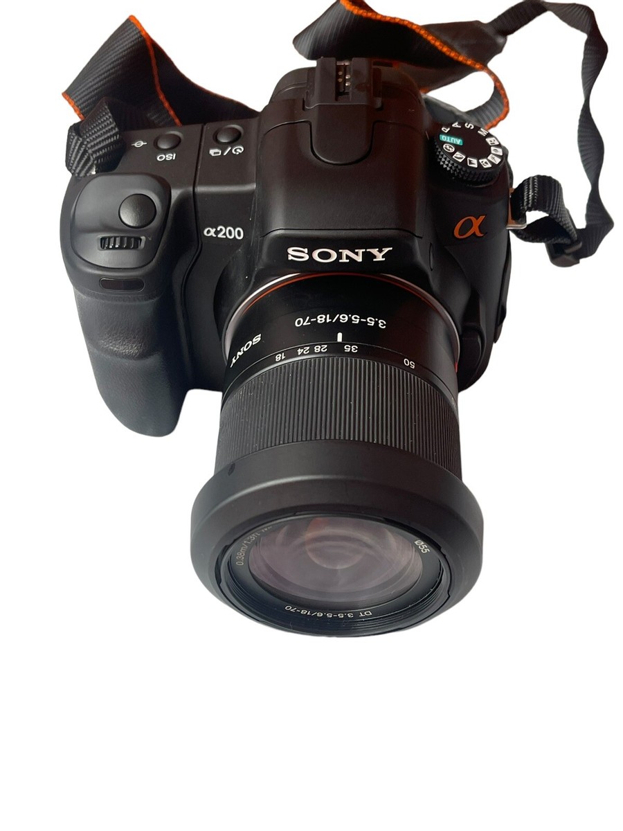 【S2051】SONY α200 DSLR-A200 18-70 3.5-5.6 Sony α200 DSLR-A200 Digital SLR Camera Body & Lens 18-70