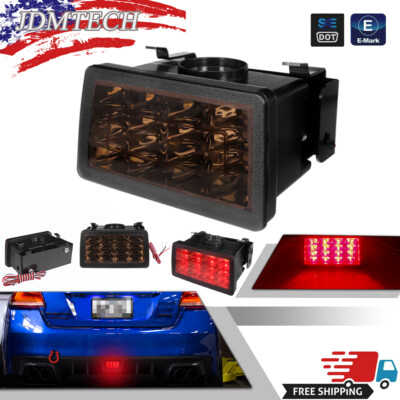 Smoked F1 LED Tail Brake Light For Subaru Impreza 11-21 WRX STI XV Rear Fog Lamp