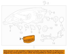 NISSAN OEM 16-19 Sentra Headlamp Components-Headlamp Assy Clip 622283YU0A