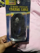 12 Ft RG58AU PLUG TO LUG COAXIAL CABLE