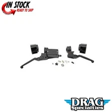 Drag Specialties Matte Black Handlebar Control Kit 11/16" Dual Disc 0610-2148