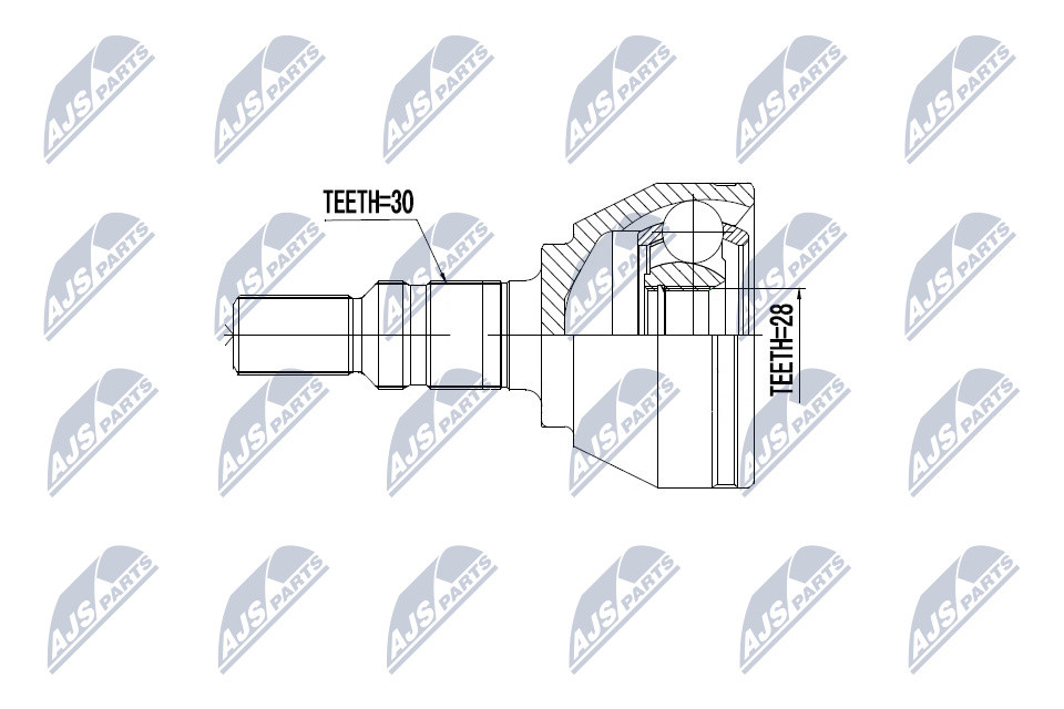 N.T.Y. NPZ-PL-040.NTY Joint Kit, drive shaft for OPEL,SAAB,VAUXHALL - Image 3