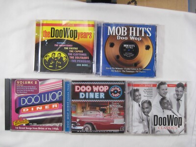 Lot 5 CDs music Doo Wop Capris Penguins Skyliners Earls Castelles Bluejays +