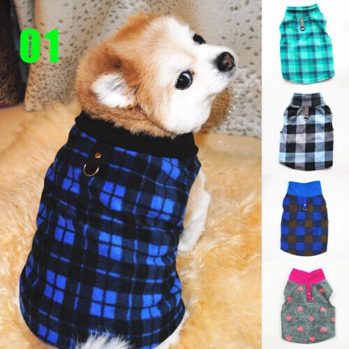 Small Pet Dog Warm Fleece Vest Clothes Coat Puppy Shirt Sweater Winter Apparel⇓ - Image 4 of 4