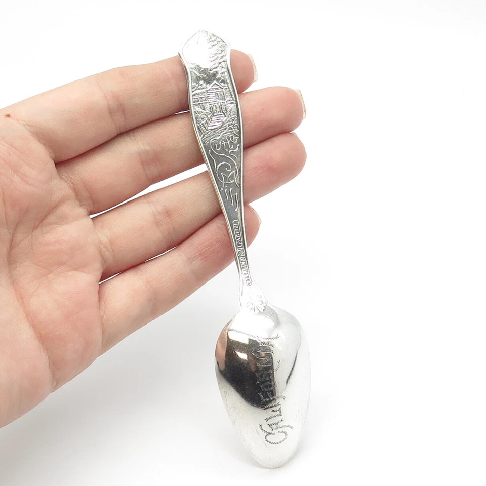 Cuchara Toalla EI Dorado Antigua Plata de Ley 925 1891 Foto 2 de 4