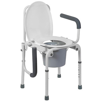 Deluxe Portable Toilet for Adults - Easy Transfer Commode, FSA HSA Eligible