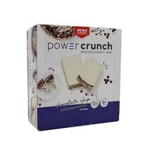 Power Crunch Protein Energy Bar, Chocolate Chip Cheesecake, 12 Bars EXP8/20/2026
