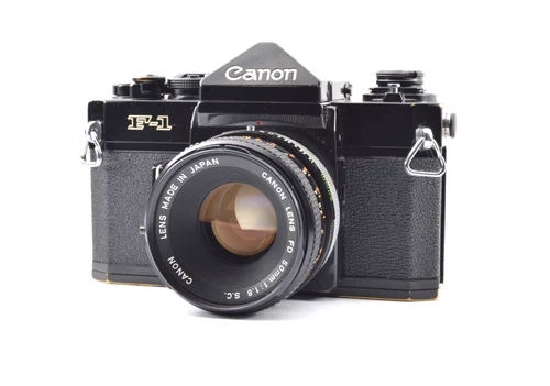 Meter Works!!【Mint】CANON F-1 (Late) + CANON FD 50mm f/1.8 S.C From Japan #2224
