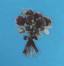 Bouquet Of Black Roses Transparent Sticker 2.18" x 1.75" AI