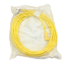 Mencom MDCM-5FP-5M-R Cable MDC Shielded 5-Pole Female 5M 4A Yellow