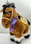 1984 Cabbage Patch Kids Show Pony Plush Horse Brown Saddle Bridle 15” Stuffed