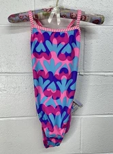 DOLFIN UGLIES ONE PIECE PRACTICE SWIMWEAR LINED CUT OUT BACK SZ 30 NWT