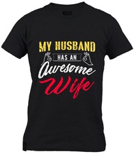 My Husband Has an Awesome Wife T-Shirt Next Level Brand