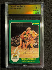 1983-84 Star TOM CHAMBERS rookie card # 195 ( MBA 8 graded )