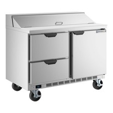 Beverage-Air SPED48HC-12-2 48" 1 Door 2 Drawer Refrigerated Sandwich Prep Table
