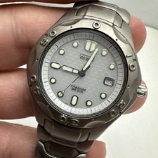 Citizen Eco-Drive WR 200 Titanium W.R.20BAR Watch 7871-H19365
