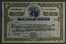 15 X Virginia Electric and Power Company 6 % Cumulative Preferred Stock 100 Shar