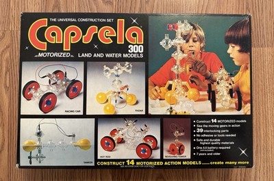 Capsela 300 Motorized Construction Set Land And Water Models Read Description