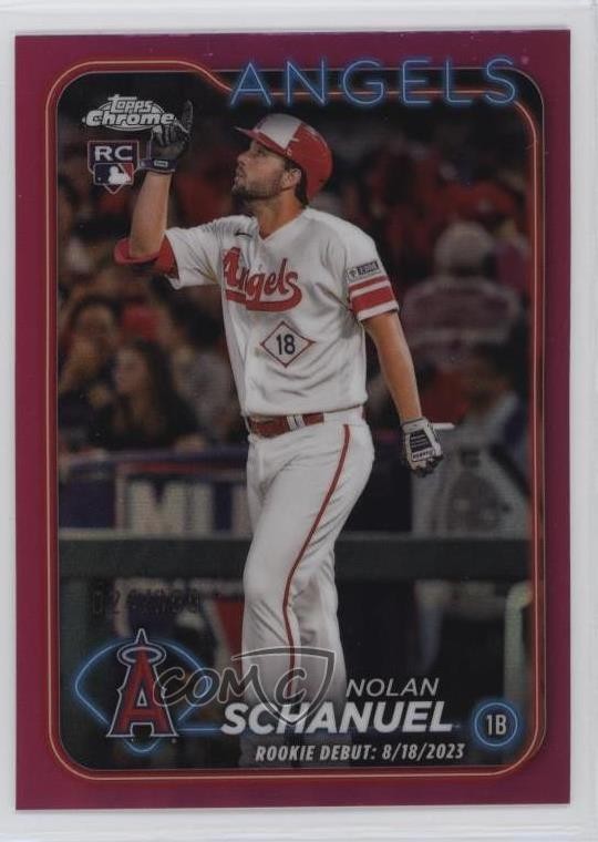 2024 Topps Chrome Update Rookie Debut Magenta Refractor /399 Nolan Schanuel 1c0s