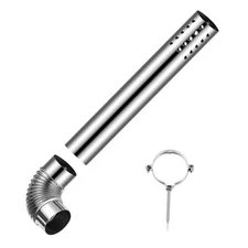  Stainless Steel Direct Vent Pipe Kit for Tankless Water Heater of 3" Od Elbow 