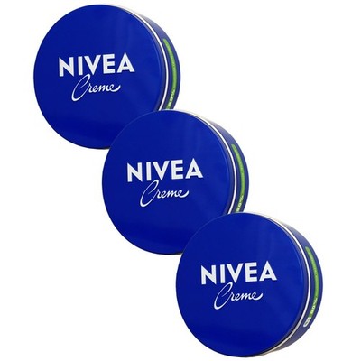 Nivea Creme 3 x 400 ml Reichhaltige Pflege für Gesicht Körper & Hände Set