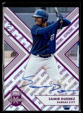 2018 ELITE EXTRA EDITION PURPLE ASPIRATIONS /100 AUTO SAMIR DUENEZ ROYALS