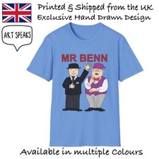 Mr Benn Retro T-Shirt Men Unisex 60s 70s 80s Kids TV Show Nostalgia Art Tee Gift