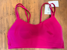 Lululemon Like a Cloud Ribbed Longline Bra size 6 B/C Cup NWT BERRY RUMBLE RED