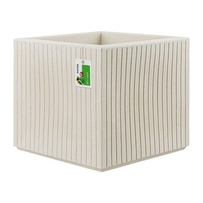Ethik premium Blumentopf Coro SQUARE 40x40x36 cm ''Keramik-optik'' sand