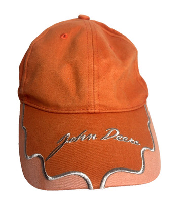 John Deere Cap Orange Onesize Baumwolle   Vintage Retro Baseball Cap