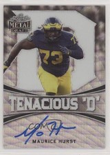 2018 Leaf Metal Draft Tenacious D Wave Foil Maurice Hurst #TD-MH1 Auto 6fs