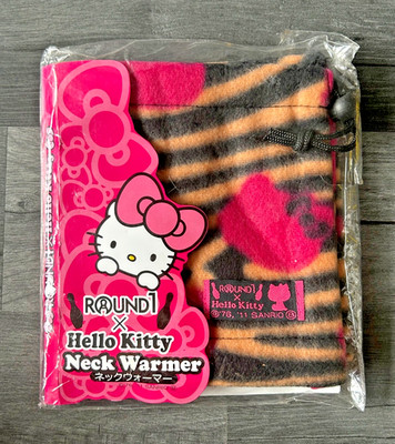 Hello Kitty Halswärmer Runde 1 Tiger Print Fleece Schal Kopf Selten Round1 Sanrio