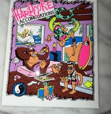 Vintage 80's original T C Hardcore Accomodations sticker  NOS