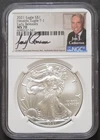 2021 Silver Eagle, NGC MS70, Jon J. Cameron Autograph