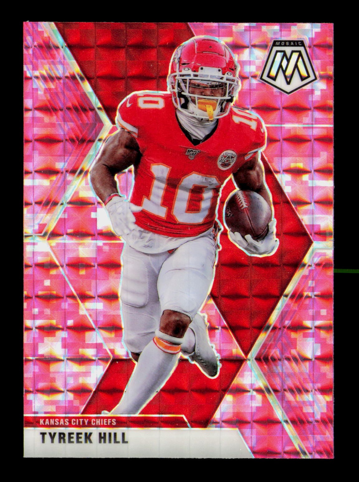 2020 Panini Mosaic #5 Tyreek Hill Prizm Camo Pink