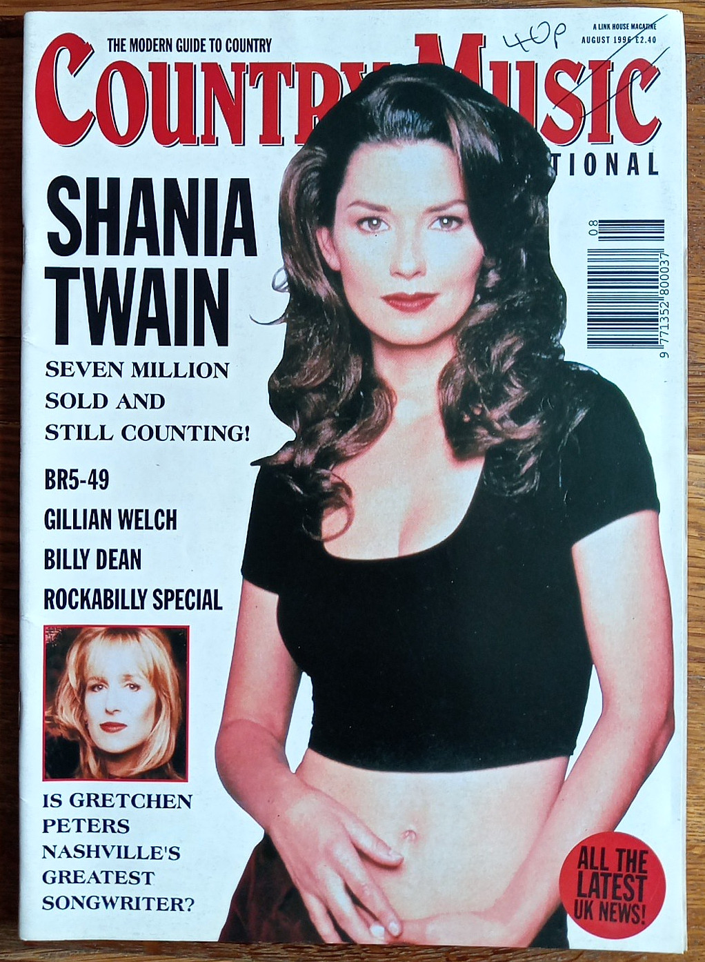 Country Music Magazine August 1996 Shania Twain