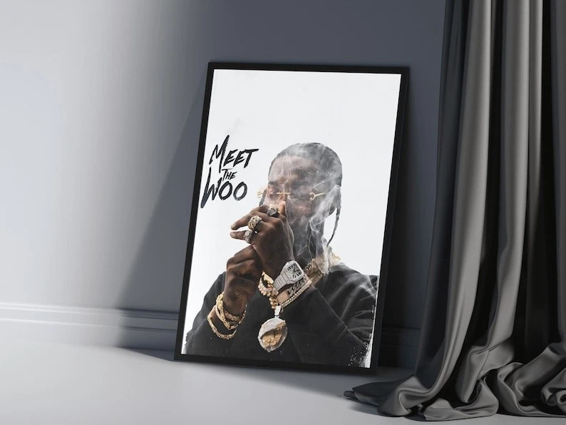 Pop Smoke Poster - Meet The Woo Poster - Album Cover Poster - Rapper Poster - Image 3 of 4