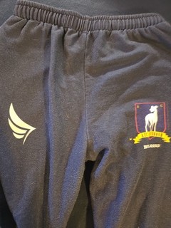 Ted Lasso AFC Richmond Mens Joggers Navy Blue Cotton Blend Sweatpants Large