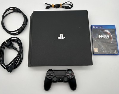 Sony PlayStation 4 Pro 1TB Konsole - Schwarz | Alle Kabel | BLITZVERSAND | PS4