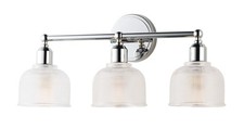 Maxim 11323CLPC Hollow 3 Light Bathroom Vanity Light-Polished Chrome