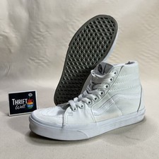 Vans Sk8-Hi True White Canvas High Top Skate Shoes Unisex Men 6/Women 7.5