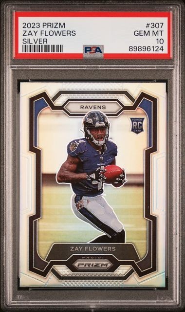 Zay Flowers Panini Prizm #307 Silver