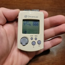 Official Sega Dreamcast VMU Visual Memory Unit White HKT-7000 - Japanese