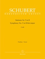 Franz Schubert | Symphony No.5 In B-Flat D 485 | Partitur | BäRenreiter Verlag